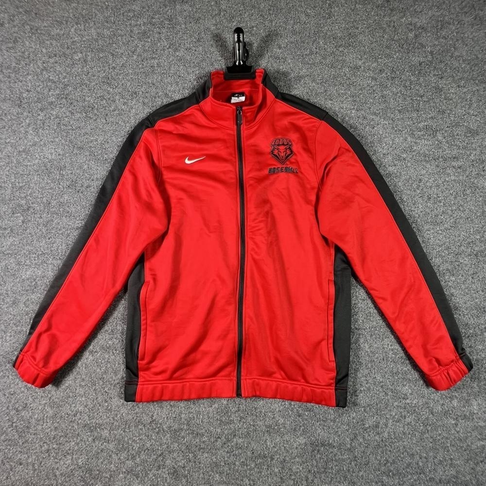 Nike Dri-FIT Jacket Mens L Red New Mexico Lobos Baseball NCAA Team 553404-658